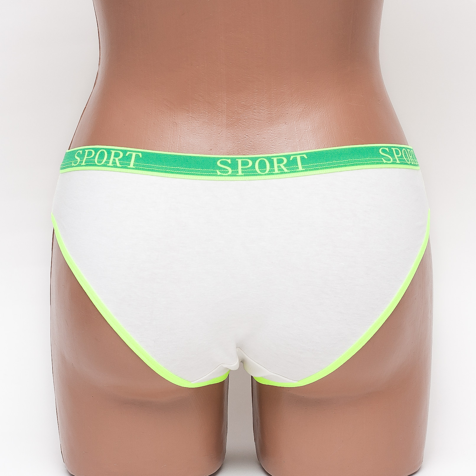 Спортивные трусы женские слип хлопок ER and DO Sport цвет молочный k3060-2